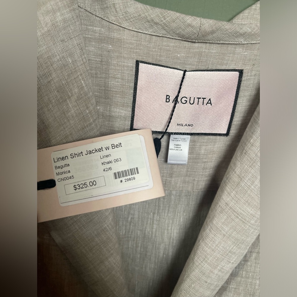 Bagutta linen shirt jacket - Picture 3 of 3